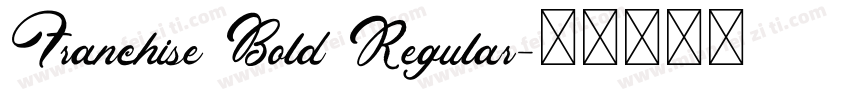 Franchise Bold Regular字体转换
